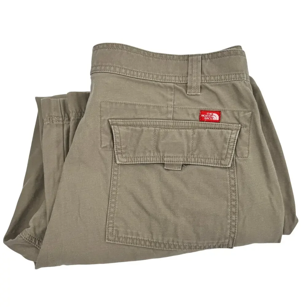 The North Face Cargo Pants Mens 34‎ (35x29 ACTUAL) Khaki Coastal Cotton Vintage